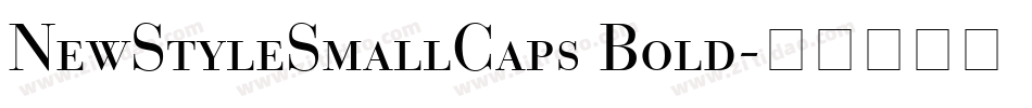 NewStyleSmallCaps Bold字体转换